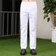 100% Polyester High Waist Chef Work Pants With Pull String Zipper Fly