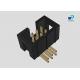 IDC Header connector,  PCB Mount Receptacle, Board-to-Board, 2X3 Position, 2.54mm Pitch, Gold Flash, Right angle