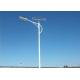 8m Galvanized Street Light Poles Octagonal With Single Arm