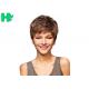 Heat Resistant Synthetic Choppy Bangs Short Wigs For Women Health And Breathable
