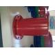 Red Epoxy Coating Ductile Iron Flange Pipe One End Flange Other End Spigot