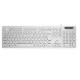 104 Keys Waterproof USB Keyboard HIPS Material Ergonomic Design Supports Logo Customization for Dormitories and More