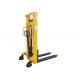 Mast Steel Manual Pallet Stacker Adjustable Forks With Integral Pump