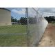 Galvanized / PVC Coated Chain Link Fence Cyclone Fencing 3 Foot Height