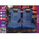 High Back Heavy Spring Movie Theater Seating Chairs With Plastic Cupholder