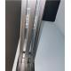 Frameless 60'' Shower Cabin Sliding Door With Stainless Steel Framework