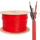 Red 1000 Foot Shielded Fire Alarm Cable with 2 Copper Cores 14/2 Solid Copper Conductor