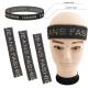 wholesale elastic custom color logo and width sweatbands set sports basketball headband