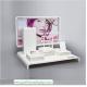 White Acrylic Jewelry Showcase Display Set Perspex Jewellery Stand for Necklace,Earring,Ring