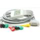 10-Leads EKG Cable with Leadwires AHA/IEC Snap Type compatible for Nihon/Biocare/Dongjiang ECG Machine