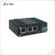 Din Rail Industrial 12V DC 802.3Af/At PoE Splitter With 2-Port Switch Function