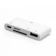 Multi-Function Micro USB Apple Lightning To USB Camera Adapter Cable  4 In 1