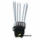 7 Antennas 350w High Power Luggage Portable Vehicle Mounted Jammer Blocker Manpack Military Signal Jammer  For 3G 4G GPS