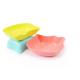 Shell Shaped Plastic Pet Bowls Anti Slip Food Grade ABS 19.5 * 17.5 * 5cm