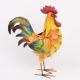 OEM / ODM Metal Chicken Garden Ornaments Decor Colorful Style