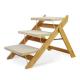 Non Slip 70cm Dog Step Ladder 3 Layers Wooden Wear Resistant