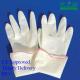 Solid Medical Hand Gloves , Finger Textured Surface White Medical Gloves