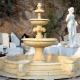 BLVE Marble Garden Water Fountain Beige Natural Stone Modern Outdoor Fountain Large Simple