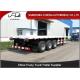 White 3 Axles 40/45 Feet Flatbed Container Trailer With 12 Units THT Lock