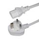 British Fused 3 Prong Power Supply Cable Cord IEC320 C13 To UK PLUG BS1363