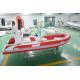 4.8m Semi - Rigid FRP Foldable Inflatable Boat Inflatable Fishing Boats With Certificate