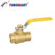 Hpb58-3A Brass Gas Valve Customized 1/2 Inch Gas Ball Valve With Yellow Handle