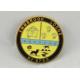 Zinc Alloy Lodge Imitation Hard Enamel Pin / Lapel Pin Badges With Gold Plating
