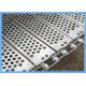 Heat Resistance Plate Linked Perforated Conveyor Belt On The Bin Wash