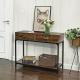 Rustic Console Table Furniture, Wooden Sofa Table with Drawer, Sofa Table for