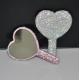 Small Diamond Makeup Portable Magnifying Mirror Light Up For Travel