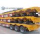 Load Capacity 50 T Lowbed Flatbed Semi Trialer 3 Axles FUWA 13 T