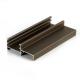 6063 T5 Champagne Anodized Aluminum Window Profiles ISO9001 Approval
