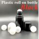 Black HDPE Roll On Oil Bottles 30ml Empty Roll On Deodorant Containers