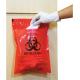 LDPE Red Bag Biomedical Waste With Double Adhesive Tapes