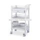 ABS Material Nursing Medical Trolley Cart Three Layer Tool Cart