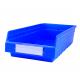 Semi-open Front Plastic Toy Storage Crate with Foldable Shelf Eco-friendly and Durable