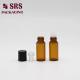 SRS wholesale empty mini amber color 3ml glass perfume bottle
