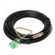 Pre Terminated 4 Core Waterproof FOC Fiber Optic Cable Pigtail