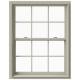 Design Courtyard Single Hung Sash Aluminum Windows with Fibreglass Screen Netting