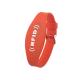 LOGO Printed RFID Chip Wristband For Events Management Watch Strap Adjustable