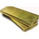 14mm 10mm Brass Plate H62 Mill Polished Surface For Industrial