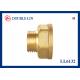 1/4  To 1  Male x Female Brass Straight Coupler