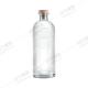 Glass Collar Round Shape 750ml Decorative Bottle with Customized Screen Printing