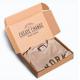 Foldable Corrugated Paper Custom T Shirt Packaging Box Recycled Embossing