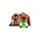 Forest Theme Brown Children Inflatable Slide Bouncy Castle