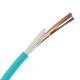 GJFJV-X MM OM3 Distribution Tight Buffer Aqua Fiber Optic Cable