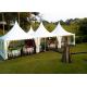 6m * 6m White Garden Pagoda Tents With Economical Wooden Flooring