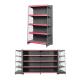 Wire Mesh Back Panel Metal Wire Display Shelving For Supermarket Retail Store