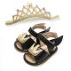 Prince and princess angel wings Crown shoes Wedding gift girl toddler sandals