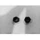 Black Zinc Stud Nut Bolt , M8 Hex Nut ISO Standard For Furniture Machine Industry